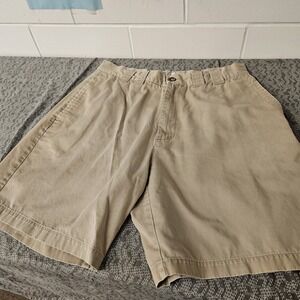Bogari‎ Shorts Mens 34 Tan Pleated Pockets